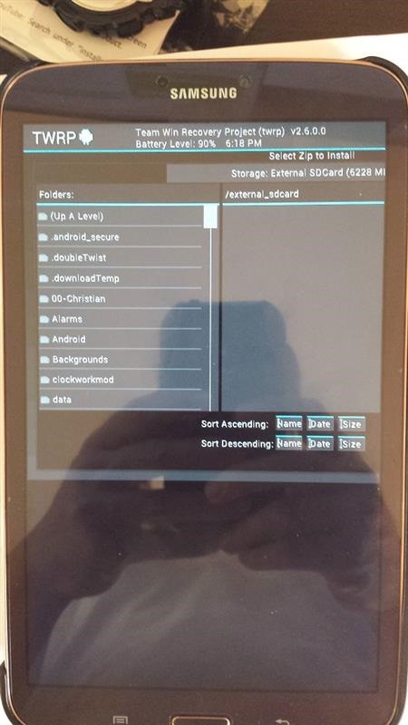 TWRP for Galaxy Tab 3 8.0