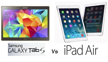 Samsung Galaxy Tab S Vs iPad Air